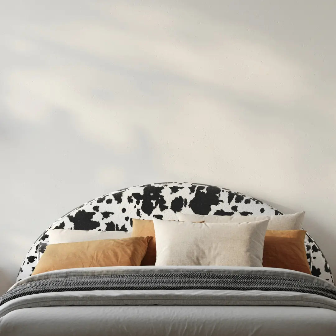 Luna heabdoard| All cushioned headboard| SoftFrame Designs| Vegan Cowhide
