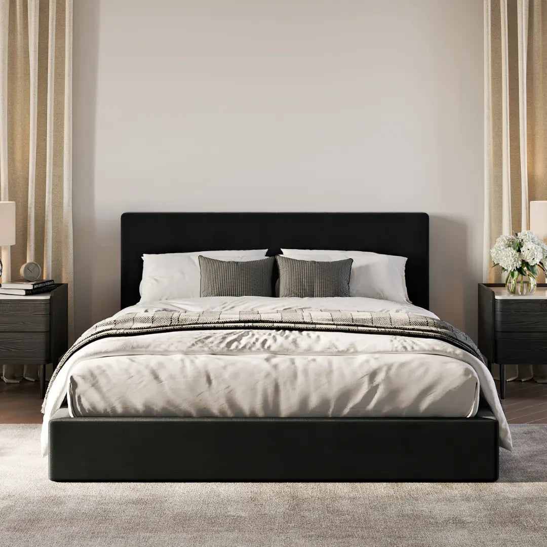 Classic set | Onyx bed | SoftFrame Designs | Front view | Cloud bed | All cushioned bed frames |