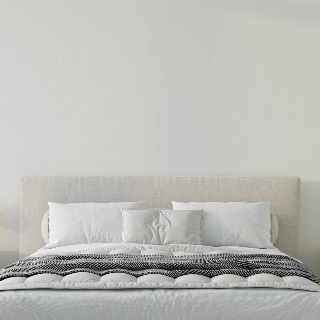 Cloud bed| All cushioned headboard| Beige headboard| Ultra headboard| Dune| SoftFrame Designs|