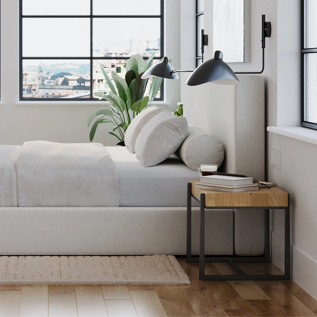 Cloud bed| All cushioned headboard| White headboard| Ultra headboard| White| SoftFrame Designs|
