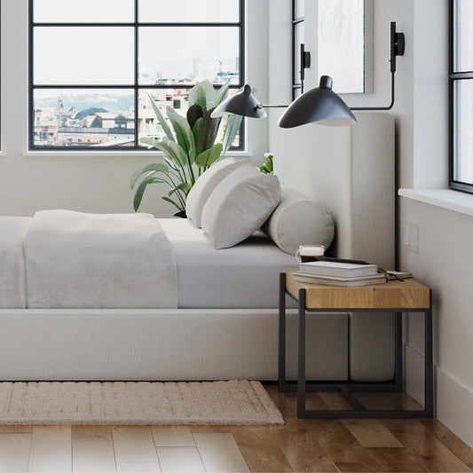 Cloud bed| All cushioned headboard| White headboard| Ultra headboard| White| SoftFrame Designs|