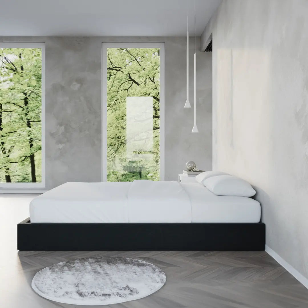 Classic bed frame | Onyx bed | SoftFrame Designs | Front view | Cloud bed | All cushioned bed frames |