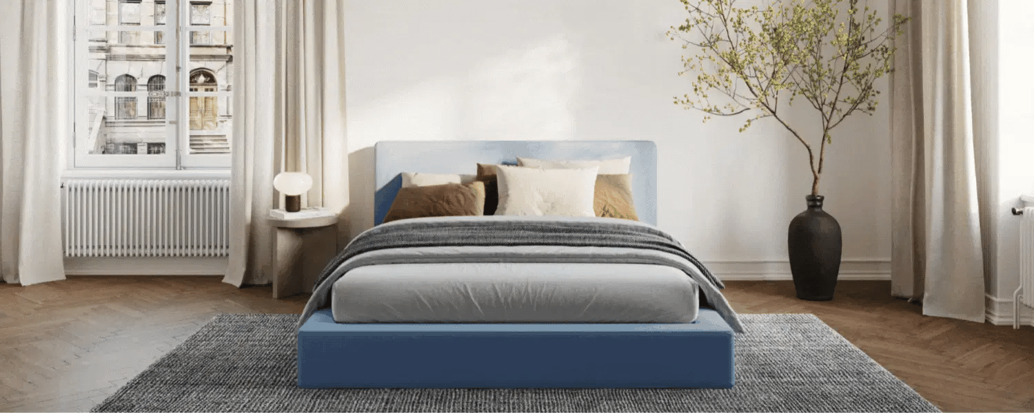 All-cushioned Ultra Collection in various colors | Ultra Bed Set, beige, grey, black, white, faux sherpa fabric, front view | SoftFrame Designs