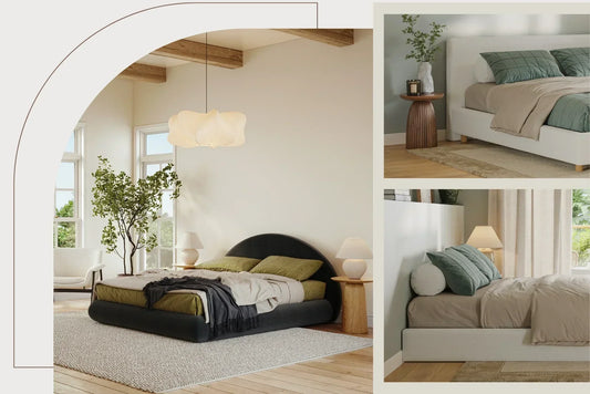 The Luna Bed Frame and Classic Set.