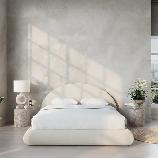The Luna bed frame and headboard from SoftFrame Designs
