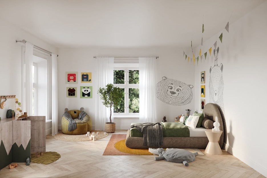 A shared bedroom for siblings.