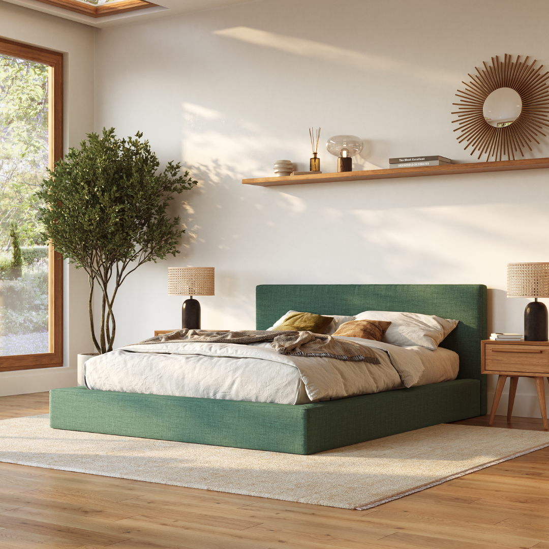 Ultra Set: Bed Frame and Headboard | Forest