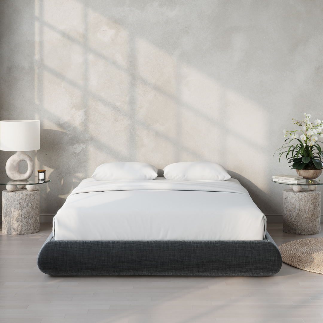 Luna Bed Frame | Fabric Charcoal