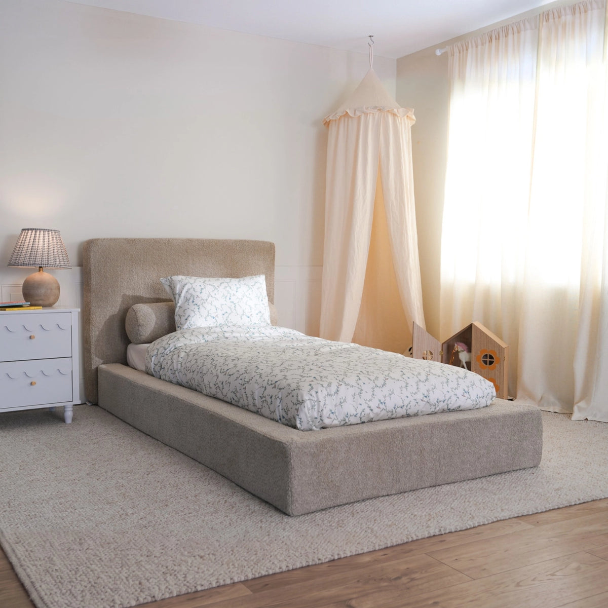 Kids Ultra Bed Set: Bed Frame + Headboard Set | Teddy