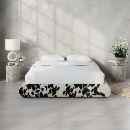 Luna Bed Frame | Vegan Cowhide