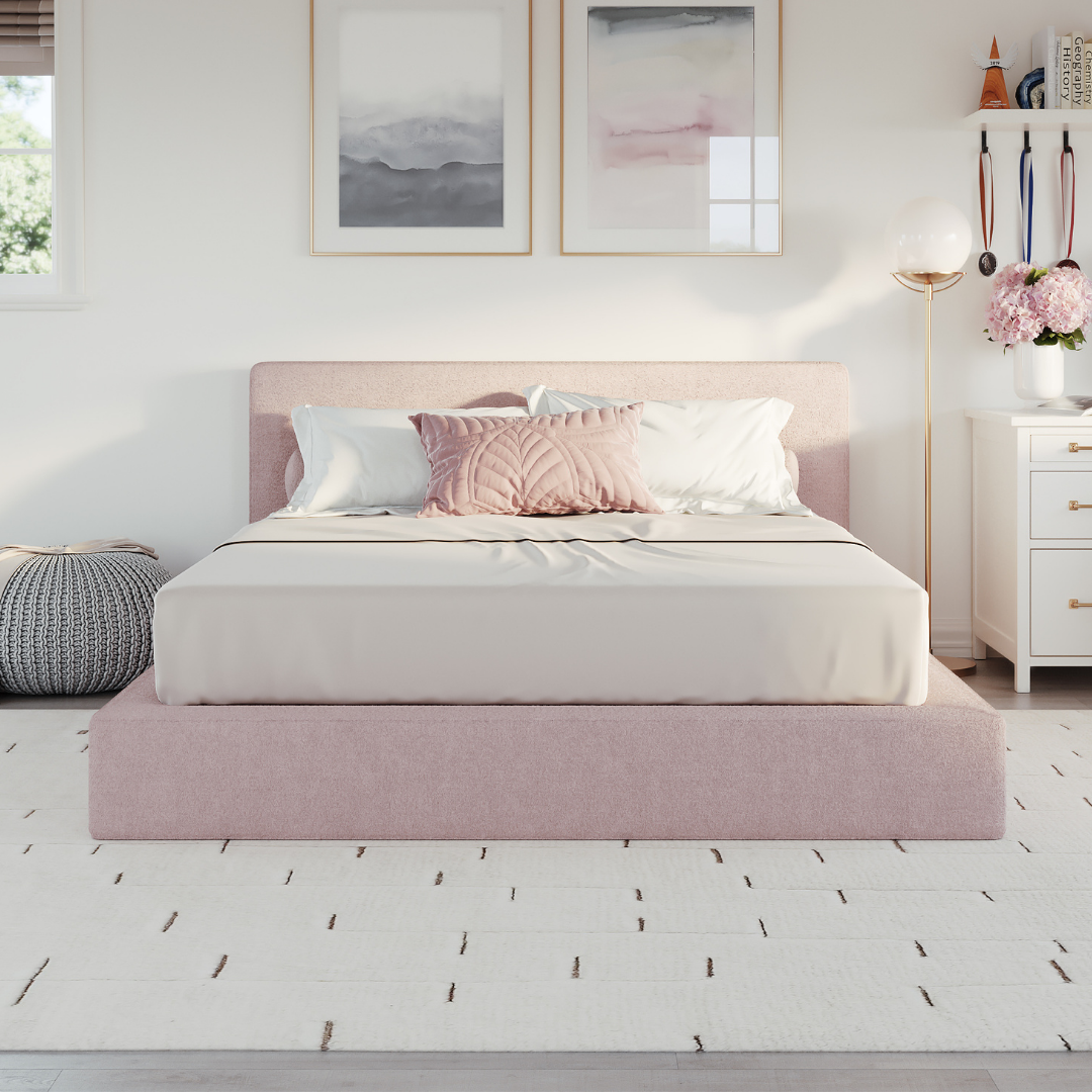 Ultra Set: Bed Frame + Headboard L SoftFrame Designs