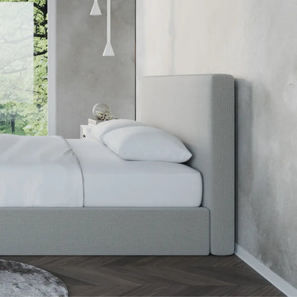 Cloud bed | Classic headboard moon | All cushioned headboard | SoftFrame Designs |