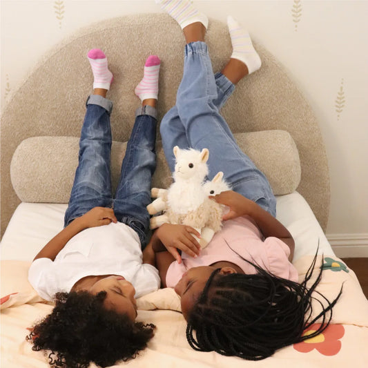 Luna kids headboard teddy | Soft headboard | Cloud bed | SoftFrame Designs Kids |