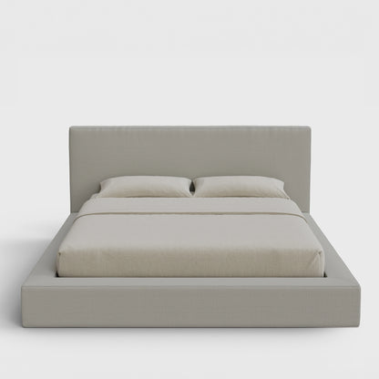 Ultra Set: Bed Frame + Headboard l Moon Grey | SoftFrame®