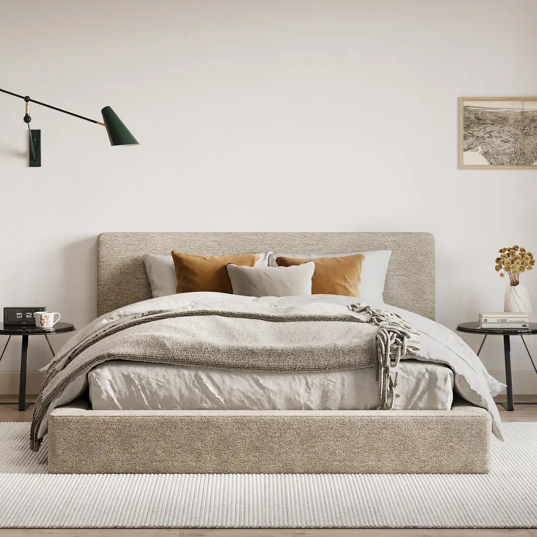 Ultra Bed Set: Bed Frame and Headboard | Teddy