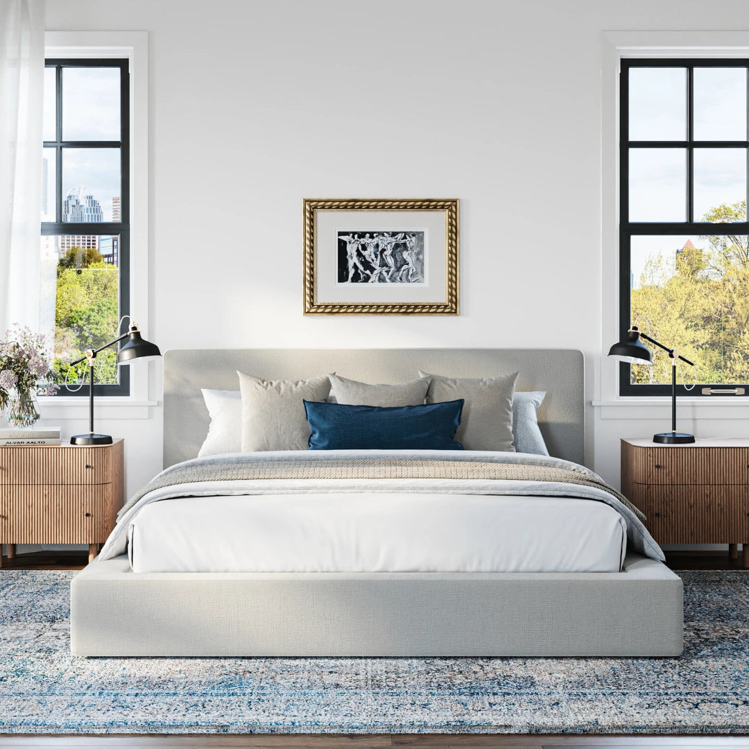 Ultra Bed Set: Bed Frame and Headboard | Moon