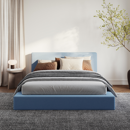 Ultra Set: Bed Frame and Headboard | Sky