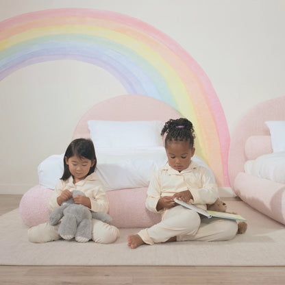 Kids Luna Bed Set: Bed Frame + Headboard Set | Cotton Candy
