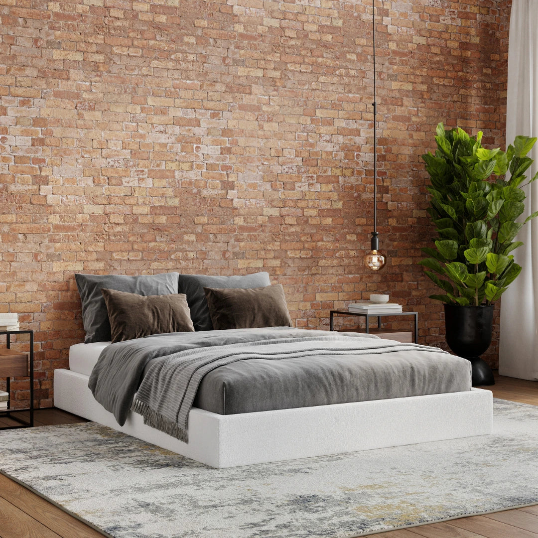 Textured Bed Frame Classic Bed Frame l Boucle Texture | SoftFrame Designs®