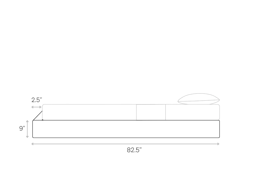 Classic Frame Queen line art dimensions | SoftFrame Designs