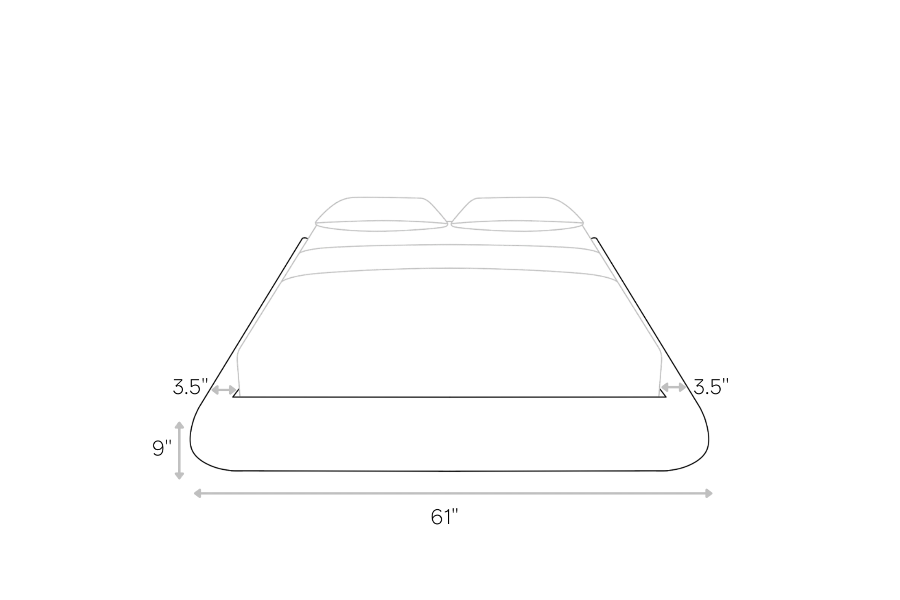 Luna Frame Full line art dimensions | SoftFrame Designs