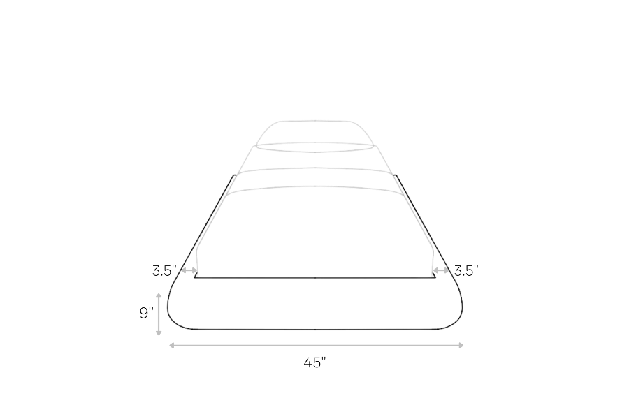 Luna Frame Twin line art dimensions | SoftFrame Designs