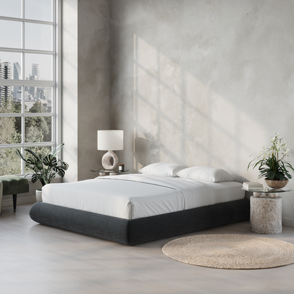 Luna Bed Frame | Fabric Charcoal
