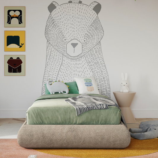 Kids Luna Bed Frame | Fabric Teddy