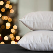 Plush oversized pillows with Christmas tree | Pillow Covers, 25"x29", White | SoftFrame Designs