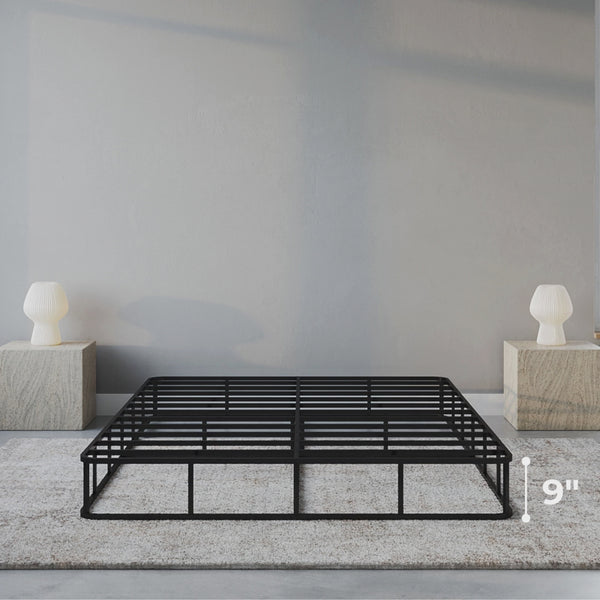 9 inch tall box spring paired with a SoftFrame bed frame