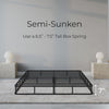 Sleek contemporary bedroom| Semi-sunken bed| Platform bed frame| Dune bed frame| Front view bed frame| All cushioned bed frame| SoftFrame Designs