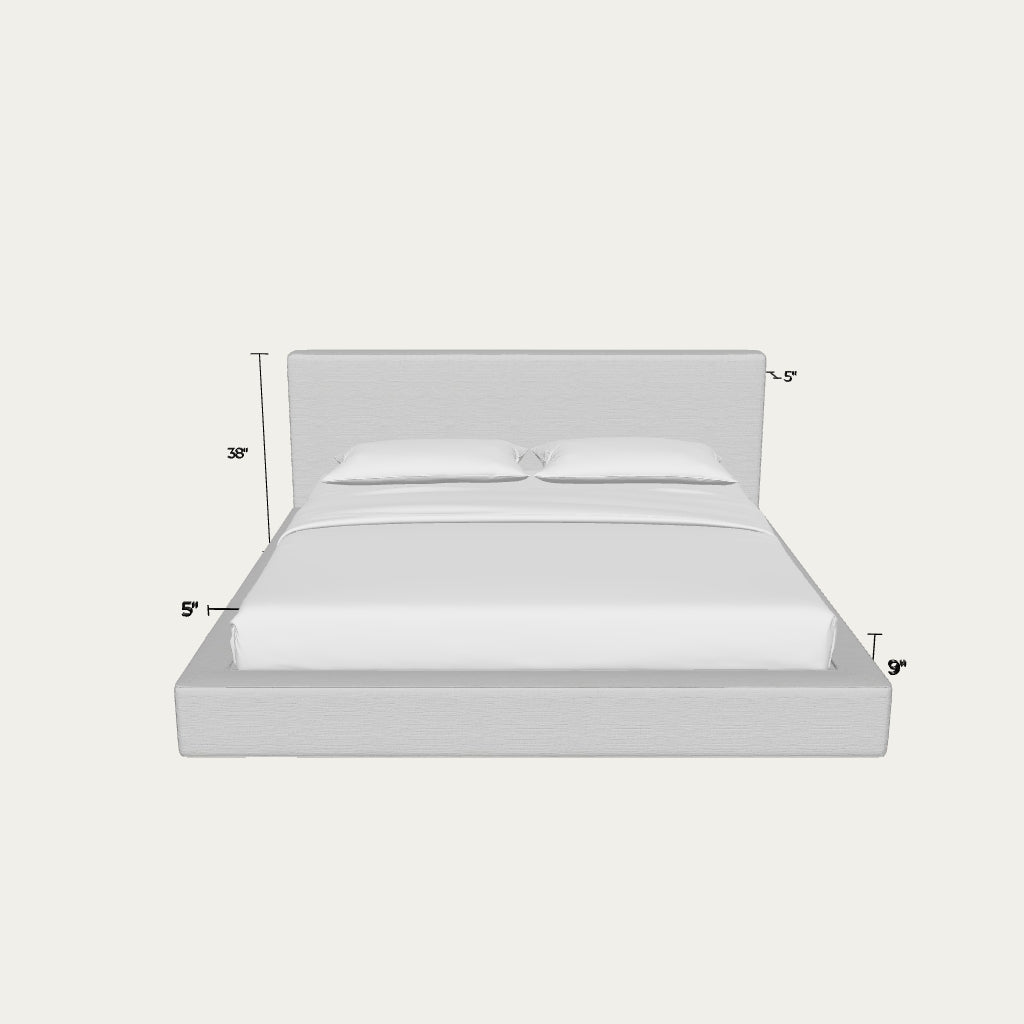 Ultra Bed Set: Bed Frame and Headboard | Moon