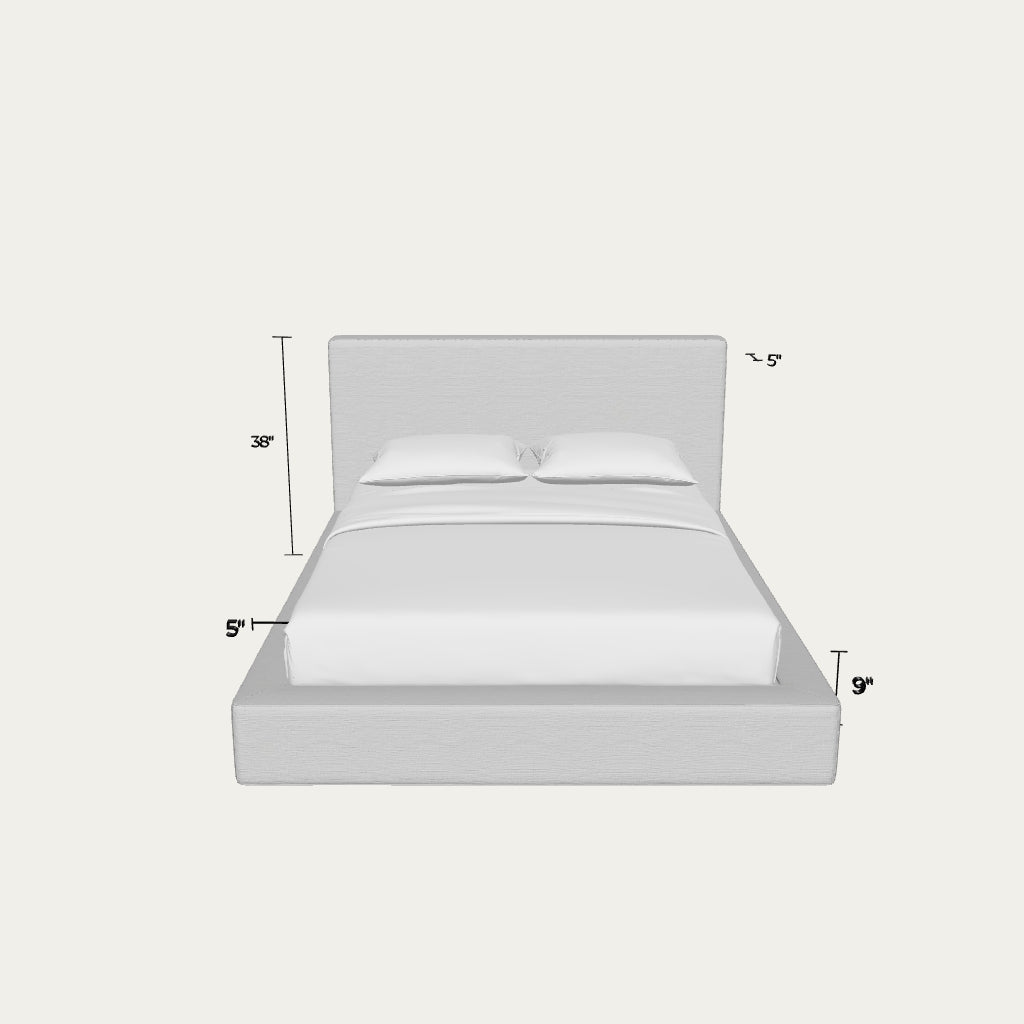 Ultra Bed Set: Bed Frame and Headboard | Moon