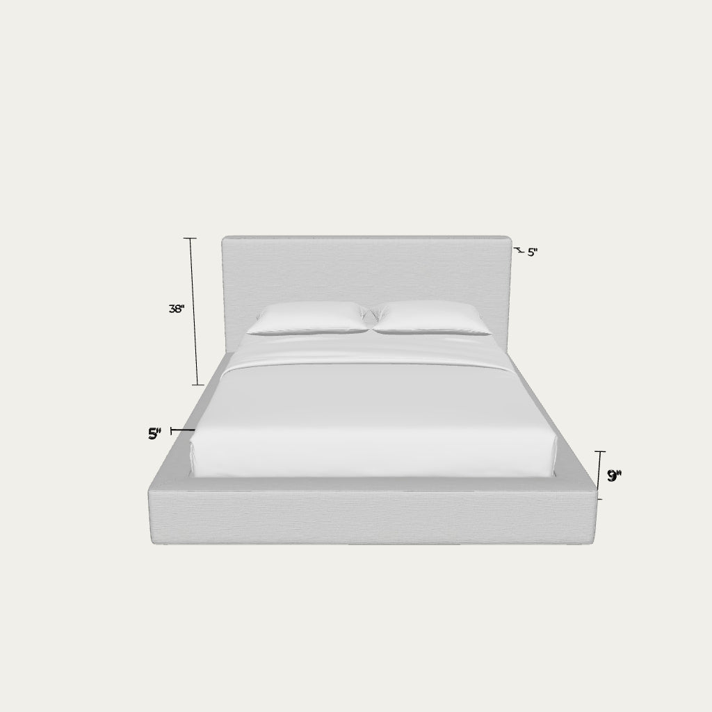 Ultra Bed Set: Bed Frame and Headboard | Moon