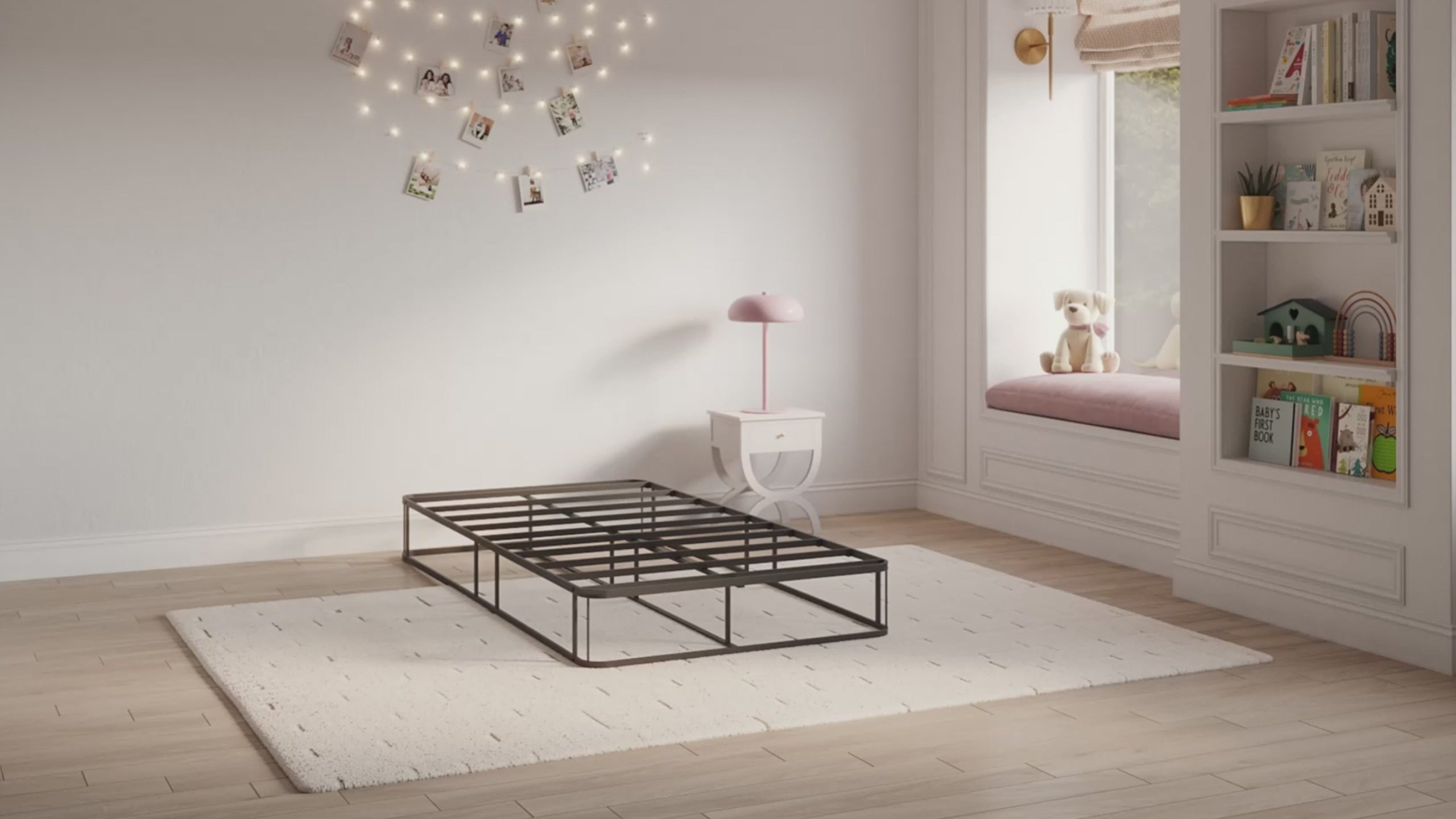 ベビー用寝具・ベッド LUNA Luna Set Kids Bed | Sky Blue Fabric | SoftFrame Designs®