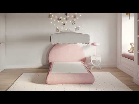 Kids Luna Bed Set: Bed Frame and Headboard Set