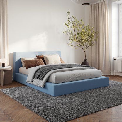 Ultra Set: Bed Frame and Headboard | Sky