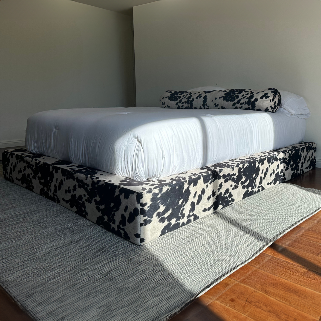 Ultra Bed Frame | Vegan Cowhide