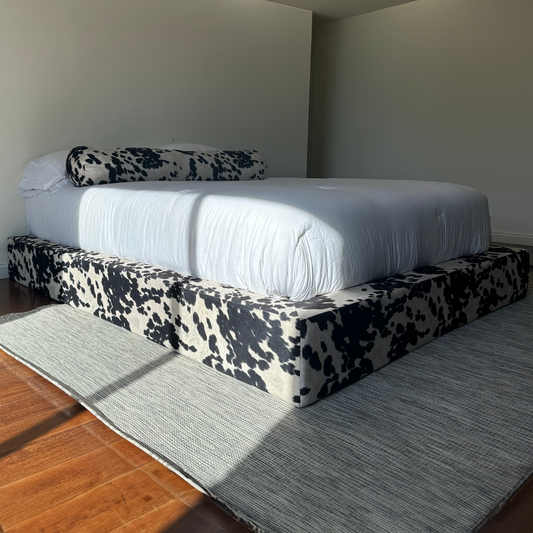 Ultra Bed Frame | Vegan Cowhide