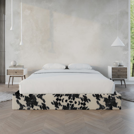 Classic Bed Frame | Vegan Cowhide