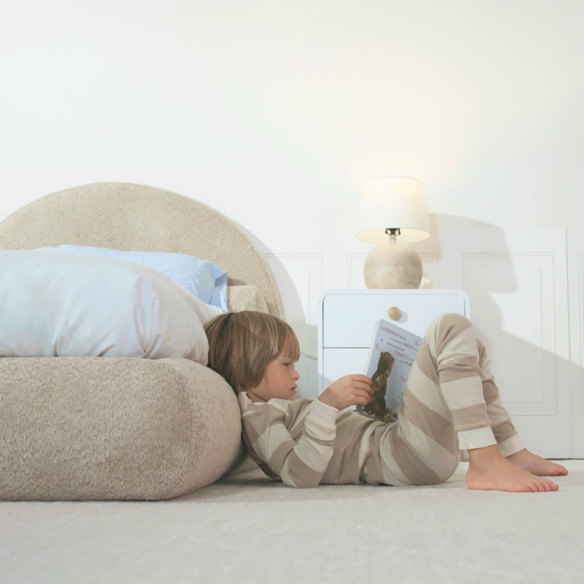 Kids Luna Bed Set: Bed Frame + Headboard Set | Teddy