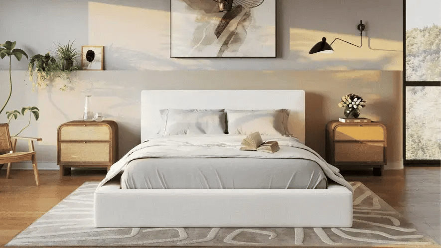 All cushioned bed frame| Cloud bed| Upholstered bed frame| Modern bed room